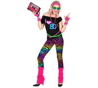 Widmann The 80s Fashion (Sleeveless T-Shirt, Leggings, Leg Warmers, Headband, 2