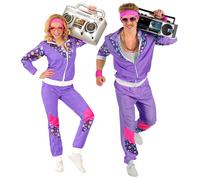 Widmann The 80s Shell Suit (Jacket, Pants) (XL) Purple / Lila