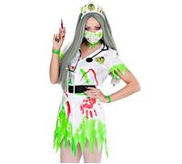 Widmann Toxic Nurse (Dress With Belt, Headpiece, Face Mask, Stethoscope) (L) Dif