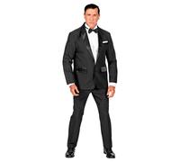 W WIDMANN MILANO Party Fashion - Traje de chaqueta, chaqueta, pantalón, pajarita, traje, agente secreto, disfraces