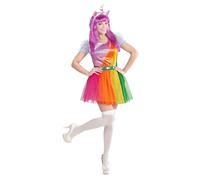 Widmann Unicorn (Dress, Headpiece) (158 cm / 11-13 Years) Rainbow