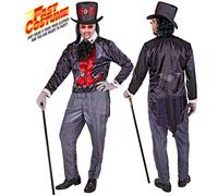 Widmann Vampire Fast Costume (Jacket, Pants, Hat, Jabot) (L) Different Colors