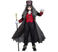 Widmann Vampire Lord (Long Coat With Vest And Jabot, Top Hat) (140 cm / 8-10 Yea
