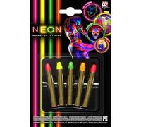 WIDMANN VD-WDM50004 - Juego de 5 lápices de maquillaje fluorescentes unisex para adulto, talla única