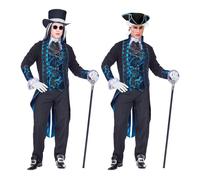 Widmann Victorian Vampire (Jacket With Vest, Shirt & Jabot, Pants, Hat) (S) Diff