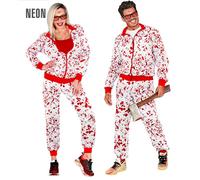 Widmann Zebra Animalier Party Fashion Tracksuit (Jacket, Pants) (XXL) White
