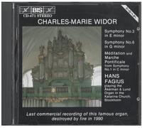 Widor: Organ Symphonies 1, 3 & 6