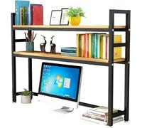 Widppsopt Estantería de escritorio para escritorio de computadora, organizador de escritorio versátil, estante de almacenamiento, estantería de escritorio, soporte de impresora (color: C, tamaño: 135