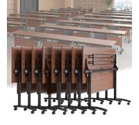 Widppsopt Folding Conference Table with Wheels Foldable Meeting Tables for Office Conference Room School
