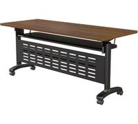 Widppsopt Folding Conference Table with Wheels, Stackable Mobile Meeting Tables, Space-Saving Flip Top Rolling Training Desk for Office, Classroom & Conference Room(47.2"x15.7"x29.5")