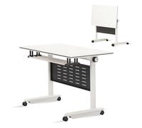 Widppsopt Modern Conference Room Table,Large Folding Table, Flip Top Mobile Meeting Training Desk, Office Desk for Home Office Classroom