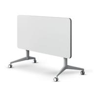 Widppsopt Portable Mobile Conference Table Modern Office Boardroom Desk with DIY Splicing Design Large Folding Seminar Table Modular Desk for Conference Room Meetings