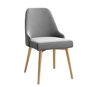 Widppsopt Silla de Comedor Moderna Terciopelo, para Cocina y Sala de Estar con Patas de Metal, Asiento y Respaldo de Terciopelo, Laterales Modernos de Mediados de Siglo con Patas de Metal