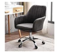 Widppsopt Silla giratoria de escritorio con reposapiés, silla giratoria sin brazos, cómoda silla de escritorio sin brazos para ejecutivos, redacción, juegos u oficina para silla de oficina