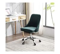 Widppsopt Silla giratoria para habitación, silla de escritorio giratoria para oficina en casa con reposapiés, silla giratoria moderna, cómoda silla de escritorio sin brazos para ejecutivos, redacción