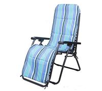 Widppsopt Tumbona Plegable Ligera para Patio, reclinable, Acolchada, con reposacabezas y cojín extraíbles, portátil para jardín y balcón, con Capacidad de 150 kg.