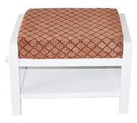 Widppsopt Zapatero de entrada, taburete pequeño para cambiarse de zapatos, retro, con cojín en el dormitorio, zapatero, taburete en la entrada al estante del apartamento