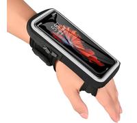 WiDream 6,9'' Brazalete Movil Running para Muñeca y Antebrazo, Deportivo Porta Funda Movil Correr Arm Casecon Correa Bolsillo para Auriculares - Negro