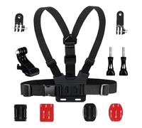 WiDream Soporte para Correa de Pecho, con Nueve Piezas Accesorios para Cámaras de Acción, Gopro Soporte de Pecho, Aplicar a Gopro Hero 9, 8, 7, MAX, Fusion, Session, 3+, dji Osmo