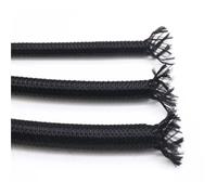Width 4/812mm Braid Sleeve PP Cotton Yarn+Pet Woven Mesh Tube Audio Data Cable Car Wire Protection Cover Shielding(Black Black,Width 12mm,10 Meter)