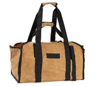 Widybord 1 bolsa de lona para almacenamiento de leña, color amarillo, para chimenea
