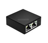 Widybord 1 en 2 Out 1000Mbps - Cable de red RJ45 de PVC negro - Splitter Gigabit RJ45 para PC, ordenador portátil y router