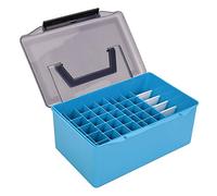 Widybord 1 pieza seria caja de pesca portátil cebo de calamar señuelo de madera camarón plantilla gancho de almacenamiento caja de ABS con 52 celosías