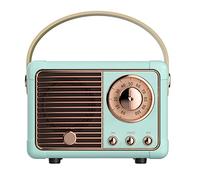 Widybord 1 unidades Altavoz Bluetooth Retro HM11 Reproductor de Música Retro Clásico Sonido Estéreo Portátil Mini Reproductor de Música de Viaje Azul
