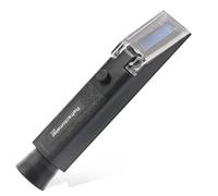 Widybord 1 unids refractómetro plástico negro para cerveza Wort azúcar alcohol metro 0-30% 1.000-1.120 SG gravedad específica herramienta portátil probador hidrómetro