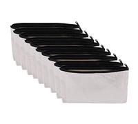 Widybord 10 bolsas en para manualidades, estuche de lona para bolígrafos, maquillaje, bolsa de lona de algodón, bolsa de cosméticos, bolsa de viaje, cremoso., Talla única