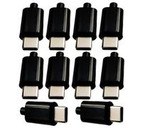 Widybord 10 piezas 12 V PD/QC tarjeta de señuelo módulo de carga con carcasa PD 2 3.0 DC disparador USB tipo C macho QC4 conector de carga negro fácil instalación
