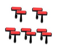 Widybord 10 piezas rodillo mini herramienta mano rodillo impresión aplicador goma duro DIY proceso cepillo mano rodillo de goma