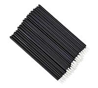 Widybord 100 unids Belleza Maquillaje Eyeliner Cepillos Maquillaje Cepillo Desechable Eyeliner Cepillo con Cap Blanco