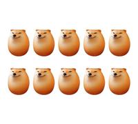 Widybord 10x huevo perro Shiba Inu decoración realista para oficina en casa regalos de Navidad divertidos
