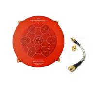 Widybord 150 mm Triple Feed Patch 5.8 GHz 14DBi Pagoda Array FPV Antena Transmisor de Imagen Antena de Panel Plano para Drone FPV Rojo Fácil de Usar