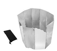 Widybord 16 piezas panel plegable estufa parabrisas, cocina exterior a gas cortavientos para pícnic, cocina cortavientos para camping herramienta