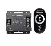 Widybord 18A LED Monocromo Controlador Dimmer 12 V 24 V con RF Control remoto táctil sin para barra luminosa, color único