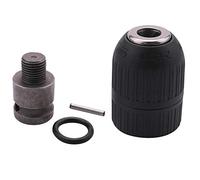 Widybord 2-13 mm 1/2-20UNF con adaptador de portabrocas de 1/2 pulgadas, portabrocas eléctrico sin llave autoblocante para herramientas de conversión de llave de, juego de herramientas de