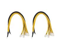 Widybord 2 Paquete 6Pin Conector Servidor Cable de alimentación PCIe Express para Antminer S9 S9I Z9 para P3 P5 Soporte Miner PSU Cable