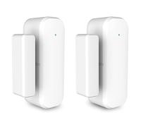 Widybord 2 Pares de Sensores de Puerta Inteligentes WiFi, Ventana, Sensor de Puerta, Alarma de Seguridad, Domótica Inteligente