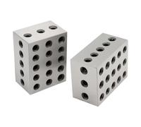 Widybord 2 piezas 2-3-4 bloques par surtidos 23 agujeros 0.0003 precisión bloques de instalación rectificados para maquinistas como se muestra. Bloques paralelos HRC 55-62 (Bloques 2-3-4 0.0003 Po).