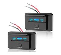 Widybord 2 piezas 3 puertos 12 V RV enchufe USB 90 W, doble PD3.0 Tipo-C carga 72 W y USB QC3.0 18 W pared en panel