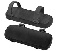 Widybord 2 piezas cojín apoyabrazos negro ajustable cierre autoagripeante almohada codo fundas de sillón de espuma con memoria de forma