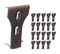 Widybord 20 piezas de ganchos de ladrillo de acero para colgar en el exterior, perchas de pared de ladrillo resistentes para 2-1/4 PB a 2-3/8 PB de altura