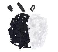 Widybord 200 clips de llaveros de plástico, conector de llavero, pestañas a presión, 1,4 pulgadas, clip de correa de insignia, conector de llavero, fácil de instalar, fácil de usar