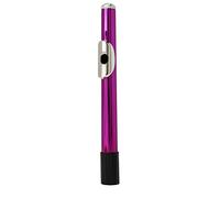 Widybord 22,5 Cm Níquel chapado en metal flauta cabeza junta cabeza boquilla reemplazo madera instrumentos accesorios, púrpura
