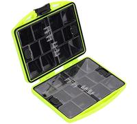 Widybord 24 rejillas caja de accesorios pesca roca herramienta doble cara impermeable mini caja portátil