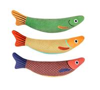 Widybord 3 Juguetes para Gatos Resistentes a Las mordeduras con Campana Interior de Peluche de de Gatito de dentición Juguete Interactivo para Gatos