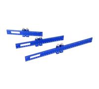 Widybord 3 piezas regla de trabajo madera trazador posicionamiento medidor de trazado regla herramienta de medición con escalas imperiales métricas para carpintero