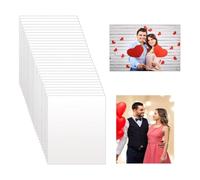Widybord 30 piezas de fotos de aluminio sublimadas en blanco placas de fotos de metal de transferencia de calor 0,45 mm para bricolaje impresión salón